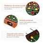 COSTWAY Table de Jeu Multigame 2 en 1, Jeu Football et Air Hockey, Baby-Foot Contient Tous Les Accessoires pour Les Adultes et L