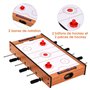 COSTWAY Table de Jeu Multigame 2 en 1, Jeu Football et Air Hockey, Baby-Foot Contient Tous Les Accessoires pour Les Adultes et L