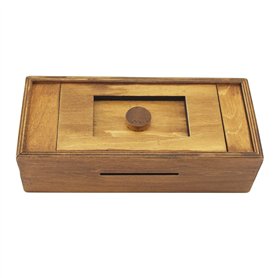 Boîtes de puzzle en bois avec compartiments cachés - Casse-tête intelligents pour adolescents et adultes - Porte-cartes - Jeu di