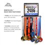 Gone For a Run BibFOLIO Plus Porte-dossard de course et support de médailles de course à pied | Présentoir pour médailles de cou