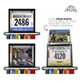 Gone For a Run BibFOLIO Plus Porte-dossard de course et support de médailles de course à pied | Présentoir pour médailles de cou