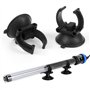 Fulushou Ventouse Aquarium 24 Pièces Ventouse Aquarium Support Clips pour Chauffage Ventouse Aquarium Plastique Noir pour Tube d