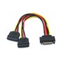 Bolongking CDL Micro Lot de 3 câbles répartiteurs SATA vers double SATA pour disque dur HDD SSD 20,3 cm