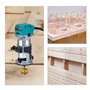 Affleureuse Défonceuse Trimmer Router Fraiseuse Électrique Outil à Bois 710W Pince 8mm 6.35mm + Coffret de 15 Fraises à défoncer