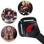 MuStone Boucle de verrouillage fixe pour siège de voiture pour bébé (noir)
