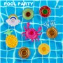 SAVITA 14pcs Porte-Gobelets Gonflables avec 1 Pompe à Air Mignon Flotteurs pour Piscine d'Été Décorations de Fête Jouets Amusant