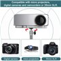 RMENOOR Support Universel Vidéoprojecteur Support Mural Projecteur Plafond Vidéoprojecteur avec Hauteur Réglable pour Mini Proje