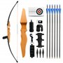 REAWOW Arc de Chasse Adulte Arcs de tir à l'arc Flèche Set 30Livres Chasse Takedown Arc Classique et flèche Ensemble pour Adulte