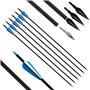 REAWOW Arc de Chasse Adulte Arcs de tir à l'arc Flèche Set 30Livres Chasse Takedown Arc Classique et flèche Ensemble pour Adulte