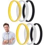 LYTIVAGEN 3 Paires Brassards de Chemise Soutiens de Brassards Élastiques et Antidérapants en Métal pour Protèger Vêtements（Noirs
