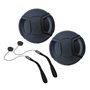 58mm Bouchons D'objectif Capuchon Cache Objectif pour Canon EF-S 18-55mm f/3.5-5.6 is II/STM/f/4-5.6 is STMKit sur Canon EOS 400