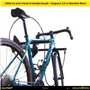 Antivol pour velos: Câble 2,5 mx 8 mm d´acier de double boucle pour support antivol bikeTRAP