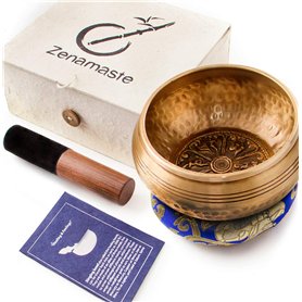 Zenamaste • Bol Tibétain Chantant Méditation Fait à la main à Bhaktapur (Népal) - 450gr ⌀11