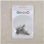 Ganzoo Lot de 20 ferrures pivotantes pour porte-clés, émerillons pour fixations polyvalentes en métal