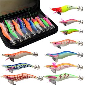 Croch 10 Pièces Lumineuse Turlutte Leurre pour la Pêche des Pieuvre