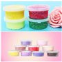 24 pièces boîtes de rangement pour slime en plastique transparent anti-fuite en mousse de boule de stockage de tasses de stockag