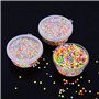 24 pièces boîtes de rangement pour slime en plastique transparent anti-fuite en mousse de boule de stockage de tasses de stockag