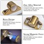TANCUDER 4PCS Aimant pour Porte Placard Loquet de Porte Magnétique Fermeture de Porte Aimantée avec 4 Rondelles et 12 Vis Fermet