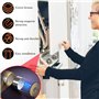 TANCUDER 4PCS Aimant pour Porte Placard Loquet de Porte Magnétique Fermeture de Porte Aimantée avec 4 Rondelles et 12 Vis Fermet