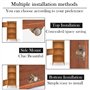 TANCUDER 4PCS Aimant pour Porte Placard Loquet de Porte Magnétique Fermeture de Porte Aimantée avec 4 Rondelles et 12 Vis Fermet