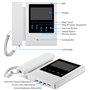 HFeng 4.3 '' Kit interphone vidéo couleur pour interphone 3 moniteurs + 700TVL Caméra vidéo de vision nocturne COMS IR pour 3 ap