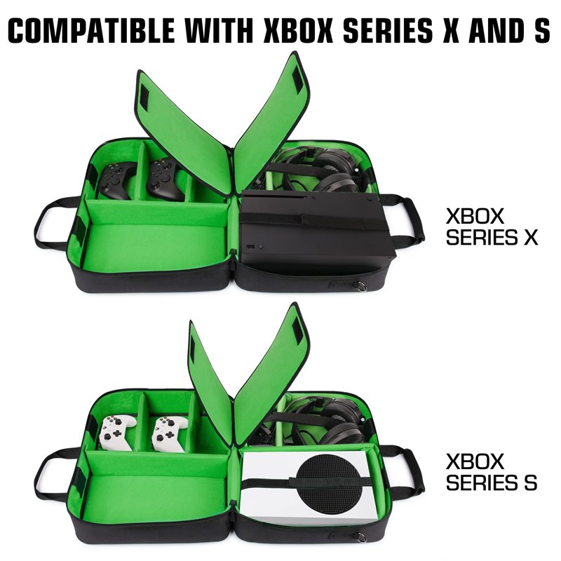 Image secondaire de USA Gear Xbox Étui - Étui pour Console Compatible avec Xbox Series X Et Xbox Series S avec Intérieur Personnalisable pour Manett