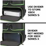 ENHANCE Sac À Dos De Jeu pour Console Compatible avec Xbox Series X, Xbox Series S - Compartiments De Rangement pour Contrôleurs