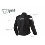 JET Blouson moto imperméable avec armure veste moto multi fonctionnel textile (Noir, XL (EU 52-54))