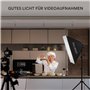 RALENO Softbox, Kit Studio Photo Softbox LED 50W, Lampe de Photographie 50x50 cm avec Ampoules 5500K et Trépied, Lampe Photo pou