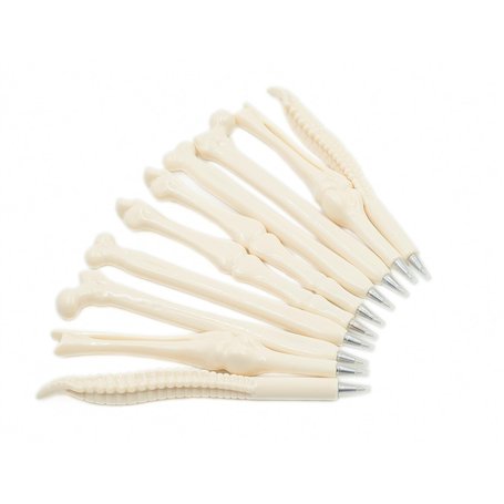 Lot de 10 stylos à bille à encre noire 0