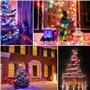 Guirlande Lumineuse, 2 x 12M 120 LED Girlande de Lumière Étanche Extérieur Intérieur Guirlandes Lumineuses à Piles AA pour Fête,