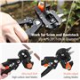 3 Lames de Greffe Remplaçables (Coupe en V/en Ω/en U) Jardinage Profes