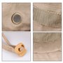 Amoyeric Unisexe Chapeau de Soleil Chapeau de Brousse Chapeau de Protection pour pêcheur Voyager Pêche Chapeau Anti-UV (Khaki)