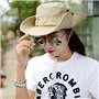 Amoyeric Unisexe Chapeau de Soleil Chapeau de Brousse Chapeau de Protection pour pêcheur Voyager Pêche Chapeau Anti-UV (Khaki)