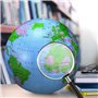 8 Pièces Globe Gonflable PVC Globe Terrestre Gonflable Globe de Balle pour Jouer à la Plage ou l'enseignement,16 Pouces