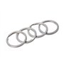 Lot de 50 anneaux plats fendus en acier inoxydable pour porte-clés - 35 mm