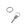 Lot de 50 anneaux plats fendus en acier inoxydable pour porte-clés - 35 mm
