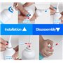 ilauke 2 X Remplacement de Filtre à Eau de Réfrigérateur,Filtre à Eau pour Réfrigérateur avec 4 Pcs Accessoires De Filtre à Eau 