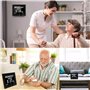 LEMNOI 8" Pouce LCD Horloge Numérique Calendrier N11 avec Date Jour Et Heure Horloge Non-Abrégée Auto Dimming 8 Langues HD Displ