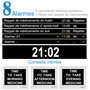 LEMNOI 8" Pouce LCD Horloge Numérique Calendrier N11 avec Date Jour Et Heure Horloge Non-Abrégée Auto Dimming 8 Langues HD Displ
