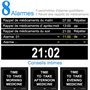LEMNOI 8" Pouce LCD Horloge Numérique Calendrier N10 avec Date Jour Et Heure Horloge Non-Abrégée Auto Dimming 8 Langues HD Displ