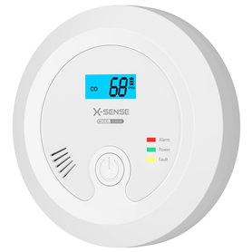 X-Sense Détecteur de Monoxyde de Carbone avec Batterie Échangeable et l'Écran LCD