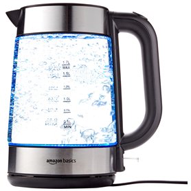 Amazon Basics Bouilloire électrique en verre