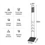 DingGreat Support pour Aspirateur sans Fil, Support Autoportant pour Dyson V6 V7 V8 V10 V11 DC58 DC59 DC62 DC74 (Noir)