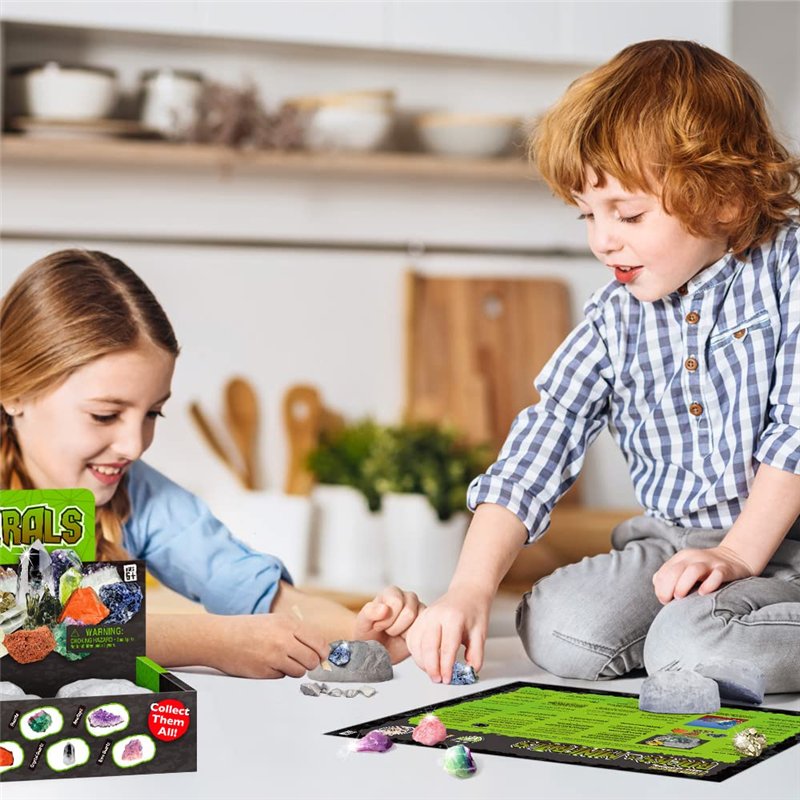 Image secondaire de Dr. Daz Sicence Cristaux Jeux Enfant Kit Découverte Scientifique 12 Pierres Precieuses Et Minéraux