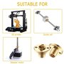 Aipaide 8 Pièces T8 Écrou Vis Trapézoïdal en Laiton Résistant à la Corrosion pour 8mm Fil Tige Filetée RepRap i3 3D Imprimante Z