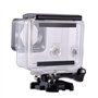 Flycoo étui Boîtier étanche avec Objectif pour GoPro Hero 3+ Hero 4 Caméra d'action avec Vis de Fixation et Base Protection sous