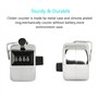 ZoomSky 4 Pcs Compteurs Manuels, Compteur Mécanique à 4 Chiffres Clicker Comptage à Main Compteur de Personnes avec Cordons pour