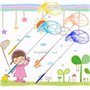 Filet à Papillon, Enfants Extensible Filet de Pêche Papillon Bug Insect Net Jardin Coloré Filet de Papillon avec Poignée Antidér