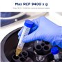 Lot de 50 tubes à centrifugeuse coniques de 15 ml en plastique stérile avec bouchons à vis, récipient en polypropylène de labora